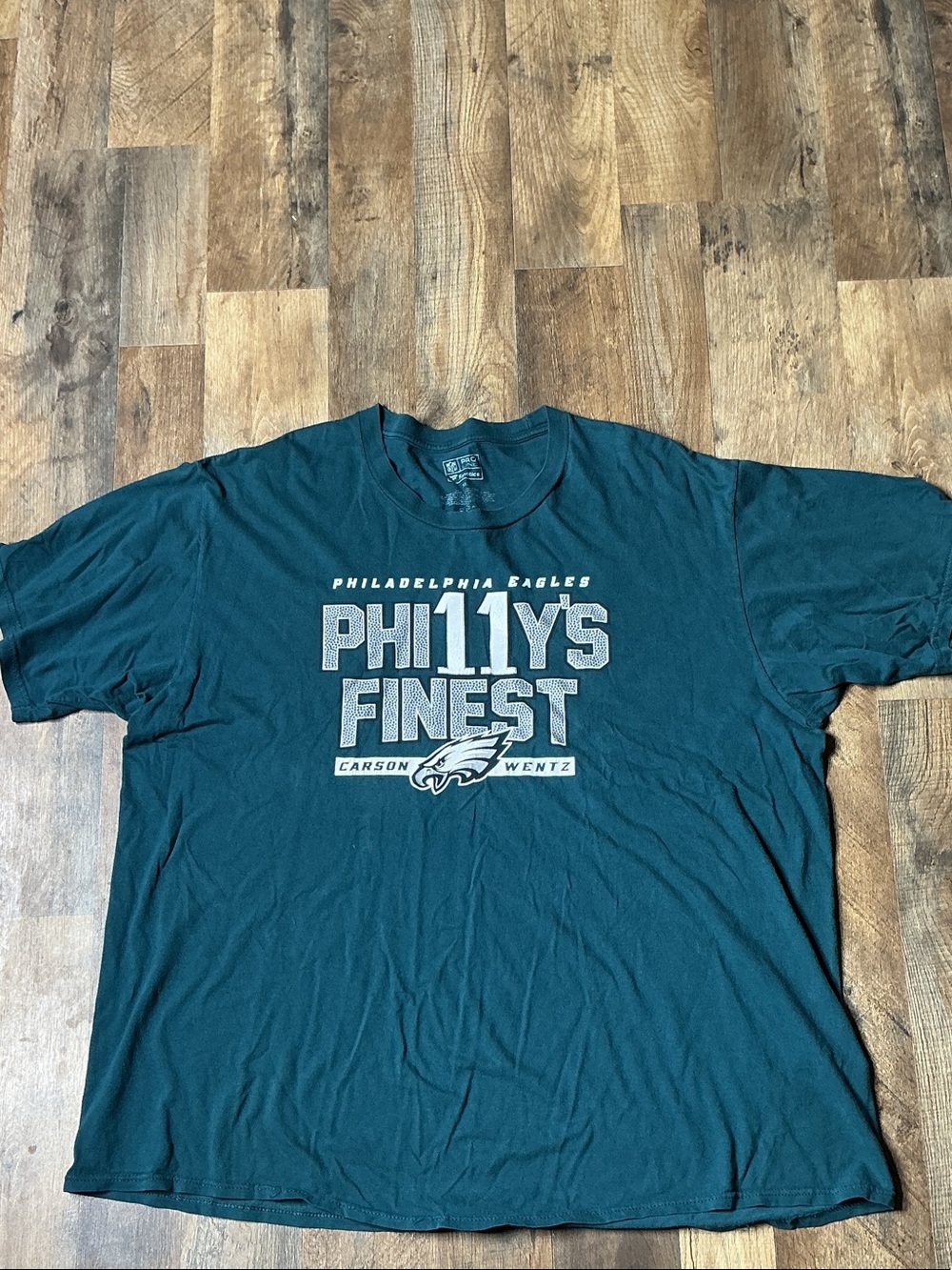 'Philly's Finest' Green Graphic T-Shirt - Carson Wentz